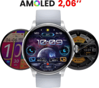 XO Smartwatch J11 AMOLED – Silver & Black – IP68 – Call & Health Tracking - Image 4