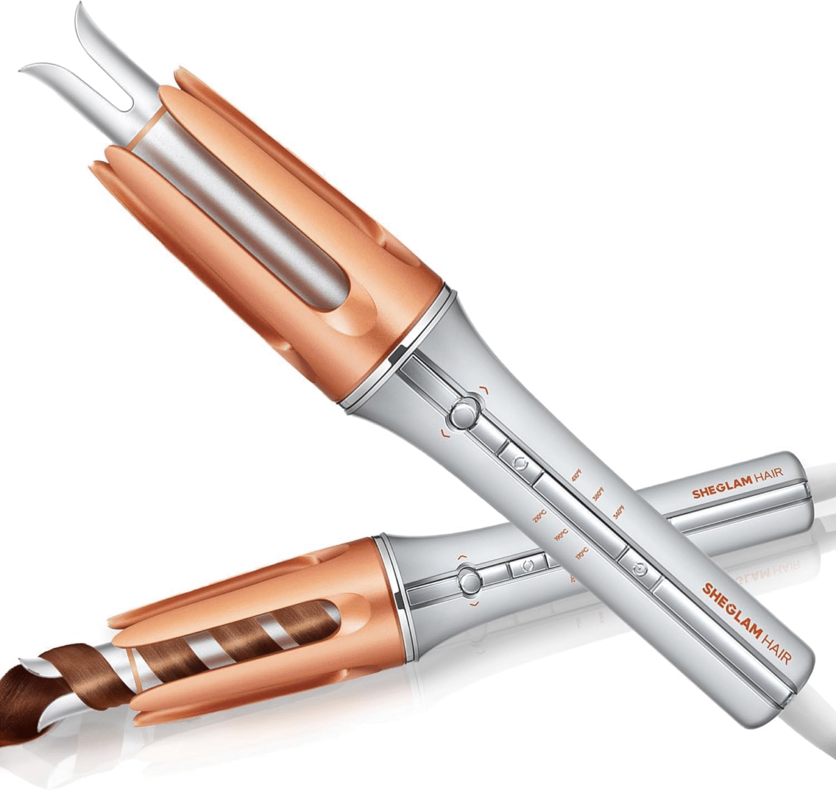 SHEGLAM Automatic Curling Iron 1 inch – 3 Temps – Fast Curling Tool - Image 1