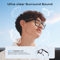 XO Smart Glasses XO‑E12 – Bluetooth Audio, Photochromic & Anti‑Blue Light – Black | 1‑Day UAE Delivery - Image 5