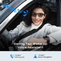XO Smart Glasses XO‑E12 – Bluetooth Audio, Photochromic & Anti‑Blue Light – Black | 1‑Day UAE Delivery - Image 2